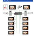 Bcom 4 kabelgebundenes 7-Zoll-Touchscreen-IP sichtbares Inter-Telefon, unterstützt Tuya App Cate 5/6 Intercom-System intelligentes Sicherheitssystem